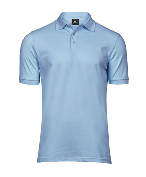 10 x Luxury Stretch Polos by Tee Jays in Light Blue by Print Lab Deals — Custom branded clothing by Print Press, featuring premium embroidery produced in our specialist print lab in the UK.