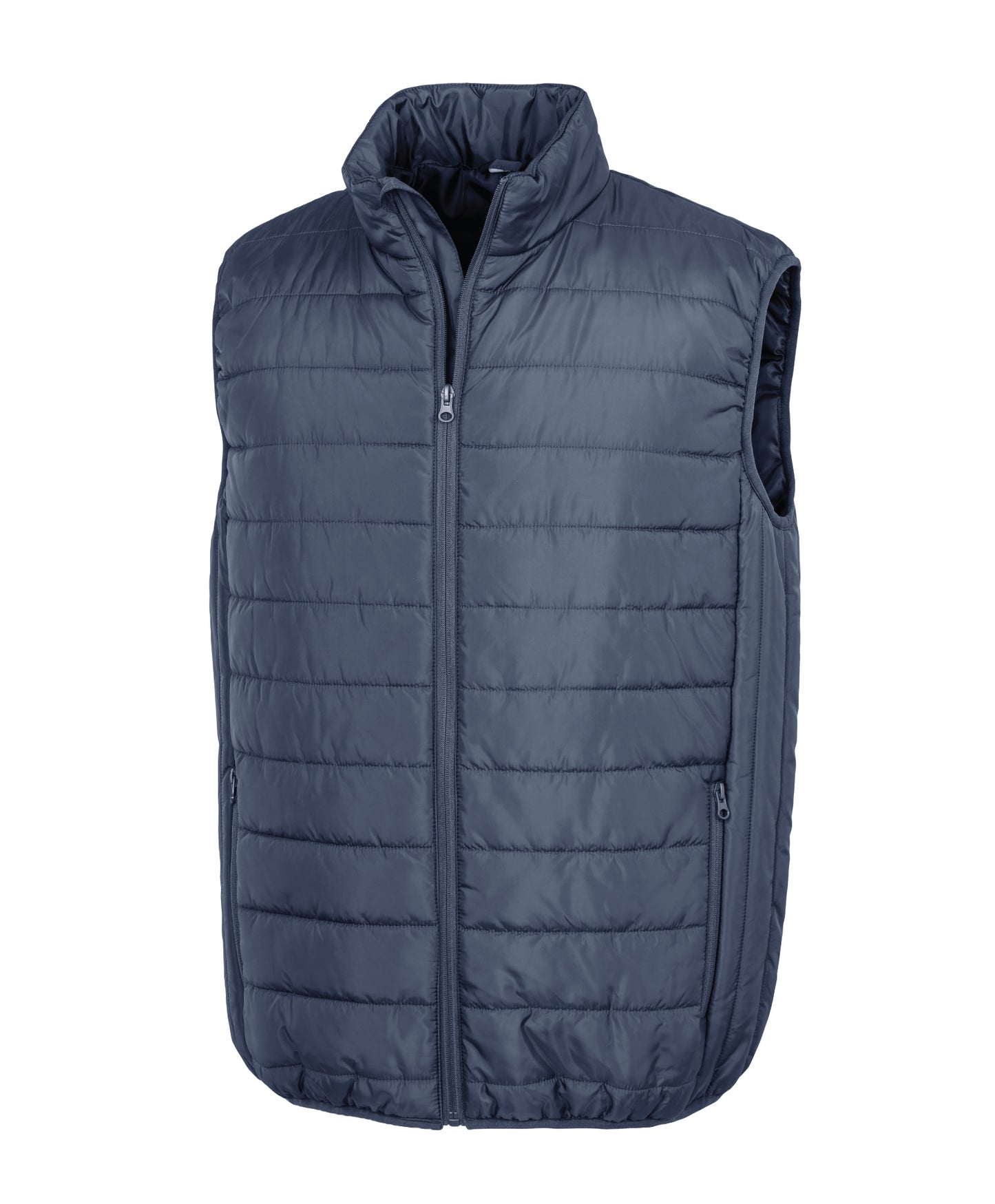 8 x Promo Padded Gilets by Result Core in Navy by Print Lab Deals — Custom branded clothing by Print Press, featuring premium embroidery produced in our specialist print lab in the UK.