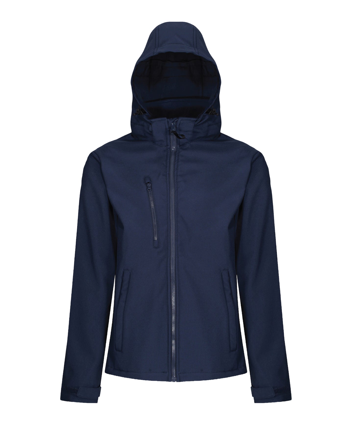 8 x Venturer 3-Layer Hooded Softshells by Regatta in Navy by Print Lab Deals — Custom branded clothing by Print Press, featuring premium embroidery produced in our specialist print lab in the UK.
