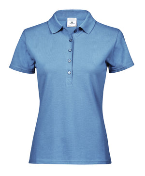 10 x Ladies Luxury Stretch Polos by Tee Jays in by Print Lab Deals — Custom branded clothing by Print Press, featuring premium embroidery produced in our specialist print lab in the UK.
