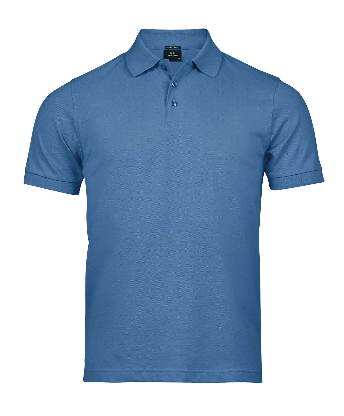 10 x Luxury Stretch Polos by Tee Jays in Ocean Blue by Print Lab Deals — Custom branded clothing by Print Press, featuring premium embroidery produced in our specialist print lab in the UK.