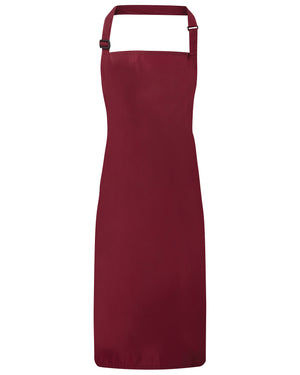 24 x Waterproof Bib Aprons by Premier in Burgundy by Print Lab Deals — Custom branded clothing by Print Press, featuring premium embroidery produced in our specialist print lab in the UK.