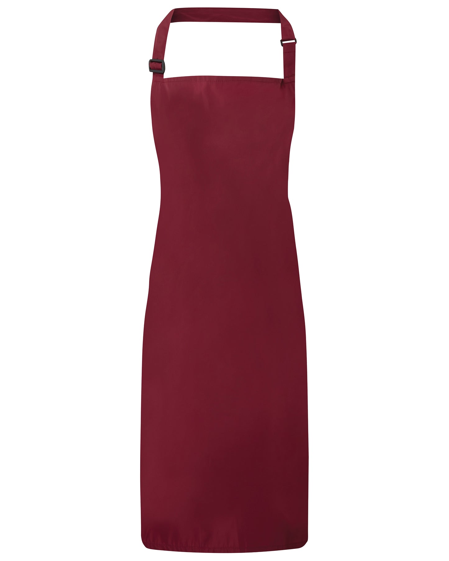 24 x Waterproof Bib Aprons by Premier in Burgundy by Print Lab Deals — Custom branded clothing by Print Press, featuring premium embroidery produced in our specialist print lab in the UK.