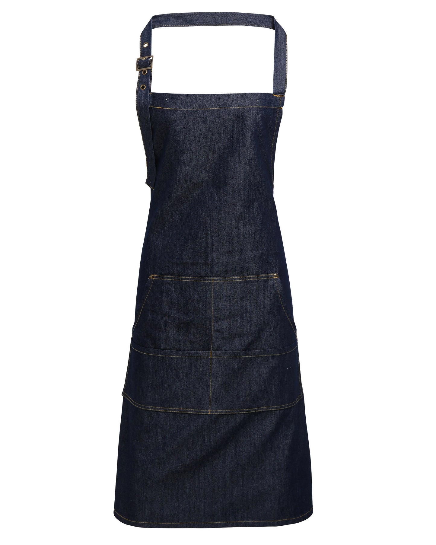 48 x Denim Stitched Aprons by Premier in by Print Lab Deals — Custom branded clothing by Print Press, featuring premium embroidery produced in our specialist print lab in the UK.