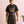 Division waxed-look denim bib apron with faux leather