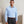Microcheck (Gingham) long sleeve cotton shirt