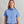 Women's short sleeve poplin blouse