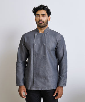 Denim chef's jacket