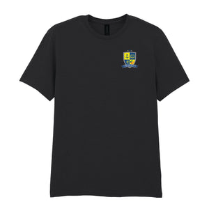 T-Shirt (£12.79 inc VAT) - Prospect School in Black by printlab.clothing — Custom branded clothing by Print Press, featuring premium embroidery produced in our specialist print lab in the UK.