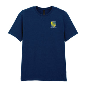 T-Shirt (£12.79 inc VAT) - Prospect School in Navy by printlab.clothing — Custom branded clothing by Print Press, featuring premium embroidery produced in our specialist print lab in the UK.