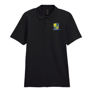 Polo Shirt (£16.19 inc VAT) - Prospect School in Black by printlab.clothing — Custom branded clothing by Print Press, featuring premium embroidery produced in our specialist print lab in the UK.