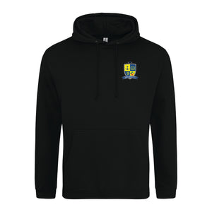 Hoodie (£20.11 inc VAT) - Prospect School in Black by printlab.clothing — Custom branded clothing by Print Press, featuring premium embroidery produced in our specialist print lab in the UK.