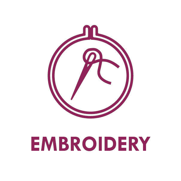 Embroidery Application in by Print Lab — Custom branded clothing by Print Press, featuring premium embroidery produced in our specialist print lab in the UK.