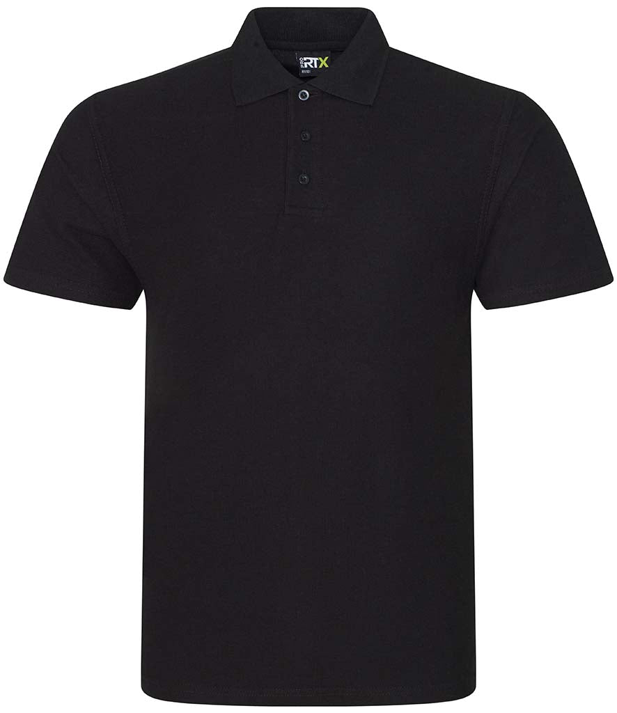 80 x Pro RTX Work Polos in Black by Print Lab Deals — Custom branded clothing by Print Press, featuring premium embroidery produced in our specialist print lab in the UK.