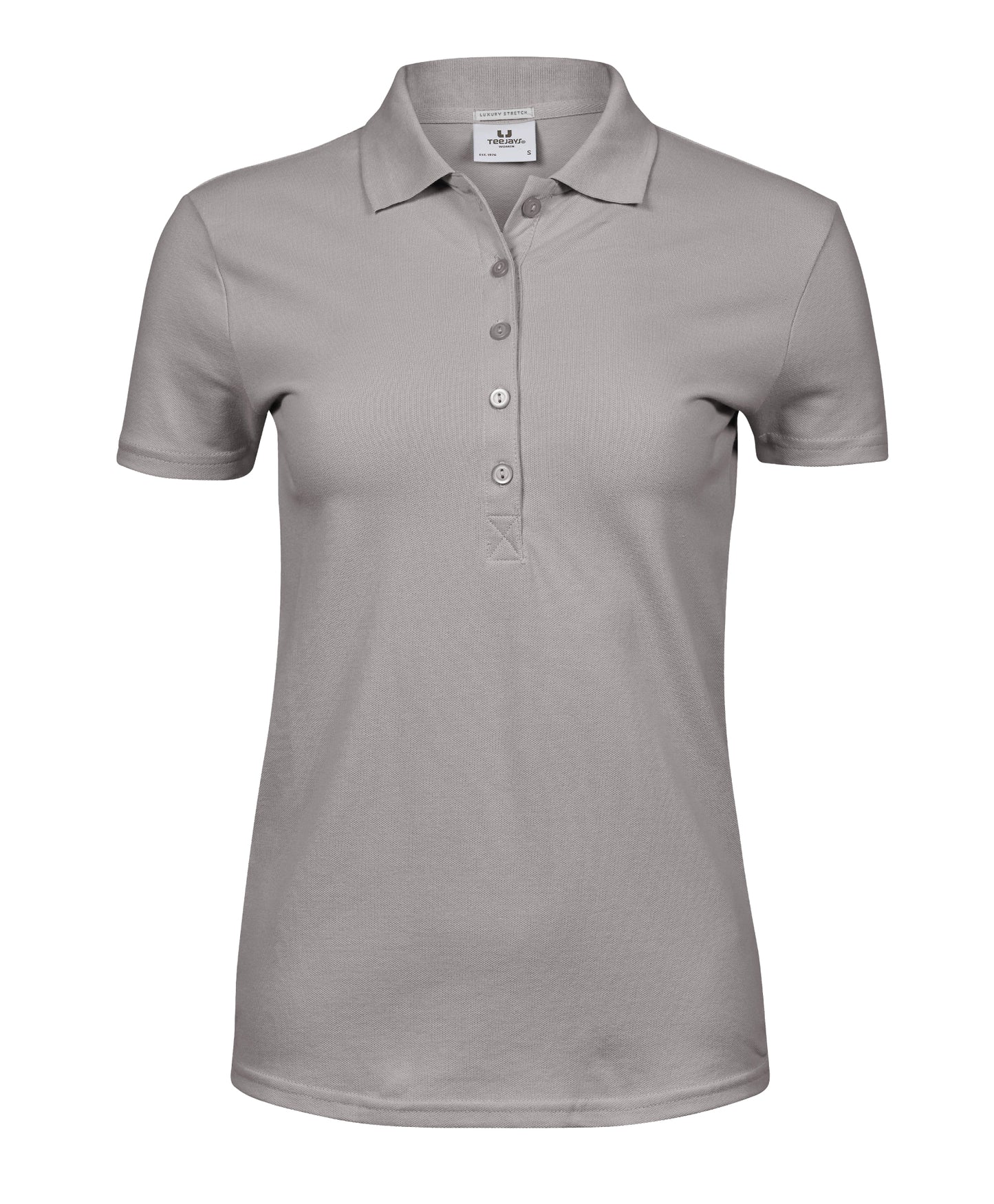 10 x Ladies Luxury Stretch Polos by Tee Jays in Stone by Print Lab Deals — Custom branded clothing by Print Press, featuring premium embroidery produced in our specialist print lab in the UK.