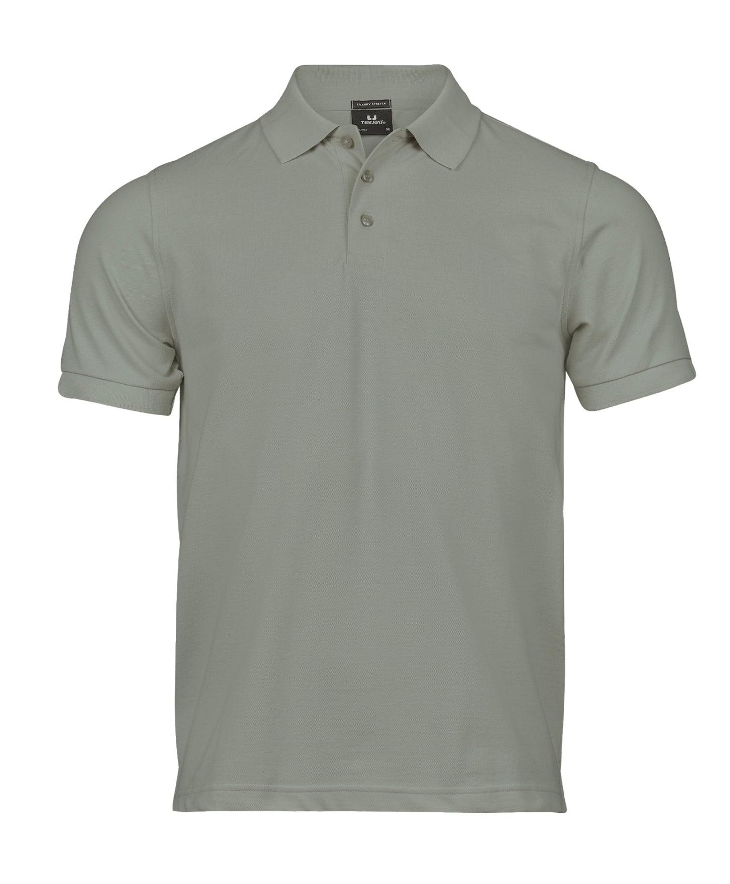 10 x Luxury Stretch Polos by Tee Jays in Sage by Print Lab Deals — Custom branded clothing by Print Press, featuring premium embroidery produced in our specialist print lab in the UK.