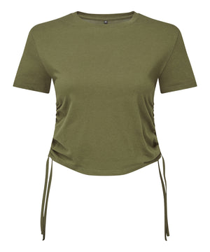 Women's TriDri® ruched crop top