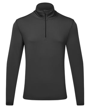 Men's TriDri® recycled long sleeve brushed back ¼ zip