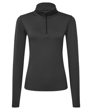 Women's TriDri® recycled long sleeve brushed back ¼ zip