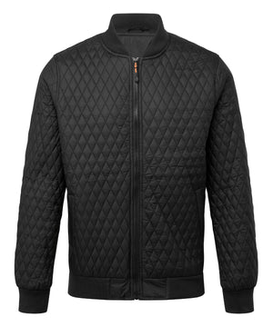 Quilted flight jacket