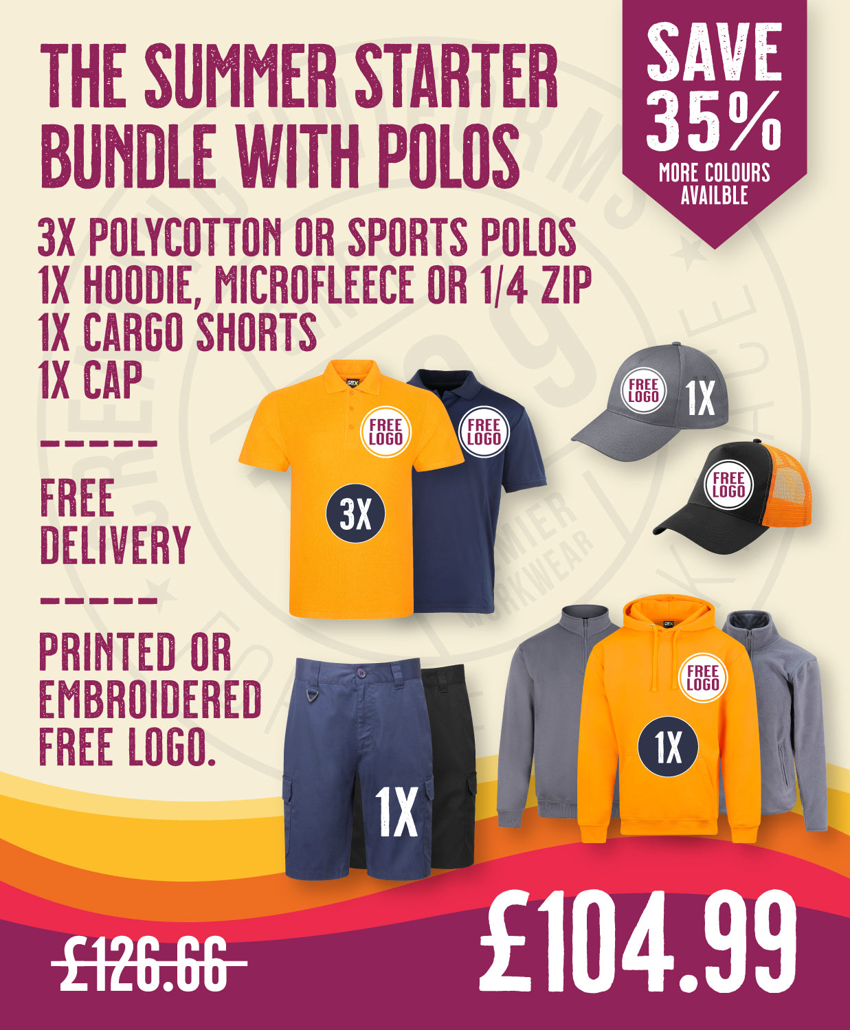 The Summer Starter Bundle with Polos