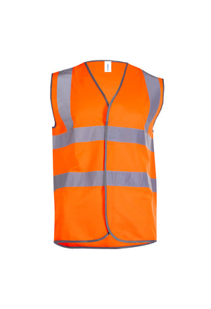 10 x Hi-Vis Waistcoat By Uneek in Hi-Vis Orange by Print Lab Deals — Custom branded clothing by Print Press, featuring premium embroidery produced in our specialist print lab in the UK.