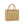 Natural starched jute midi tote