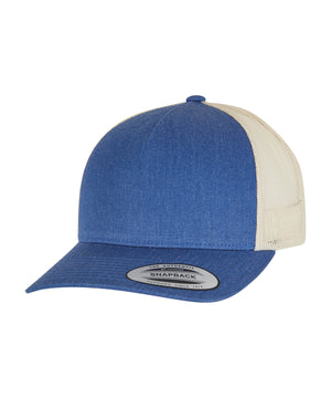 5-panel retro trucker 2-tone cap (6506T)