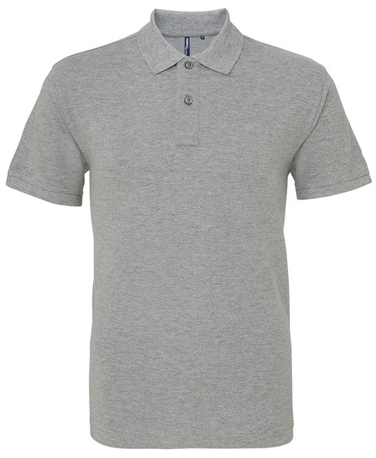 80 x Perfect Polos by Asquith & Fox in Heather Grey by Print Lab Deals — Custom branded clothing by Print Press, featuring premium embroidery produced in our specialist print lab in the UK.