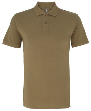 10 x Perfect Polos by Asquith & Fox in Khaki by Print Lab Deals — Custom branded clothing by Print Press, featuring premium embroidery produced in our specialist print lab in the UK.