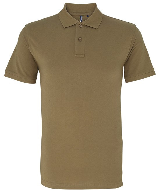 10 x Perfect Polos by Asquith & Fox in Khaki by Print Lab Deals — Custom branded clothing by Print Press, featuring premium embroidery produced in our specialist print lab in the UK.