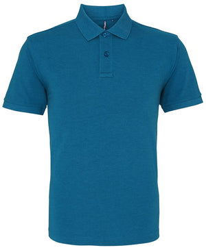 10 x Perfect Polos by Asquith & Fox in Teal Heather by Print Lab Deals — Custom branded clothing by Print Press, featuring premium embroidery produced in our specialist print lab in the UK.