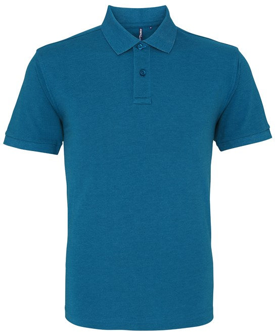 20 x Perfect Polos by Asquith & Fox in Teal Heather by Print Lab Deals — Custom branded clothing by Print Press, featuring premium embroidery produced in our specialist print lab in the UK.