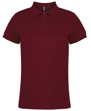 10 x Women's Stylish Polos by Asquith & Fox in Burgundy by Print Lab Deals — Custom branded clothing by Print Press, featuring premium embroidery produced in our specialist print lab in the UK.