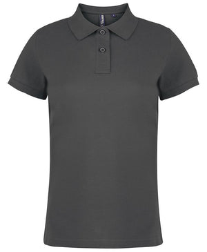 10 x Women's Stylish Polos by Asquith & Fox in Charcoal by Print Lab Deals — Custom branded clothing by Print Press, featuring premium embroidery produced in our specialist print lab in the UK.