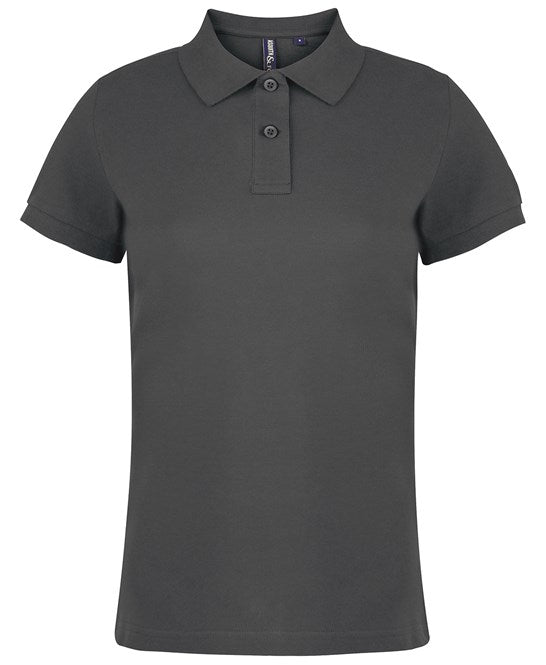 150 x Women's Stylish Polos by Asquith & Fox in Charcoal by Print Lab Deals — Custom branded clothing by Print Press, featuring premium embroidery produced in our specialist print lab in the UK.