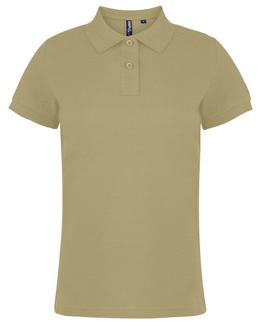 10 x Women's Stylish Polos by Asquith & Fox in Khaki by Print Lab Deals — Custom branded clothing by Print Press, featuring premium embroidery produced in our specialist print lab in the UK.