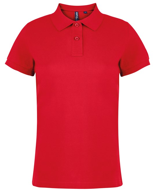 20 x Women's Stylish Polos by Asquith & Fox in Red by Print Lab Deals — Custom branded clothing by Print Press, featuring premium embroidery produced in our specialist print lab in the UK.