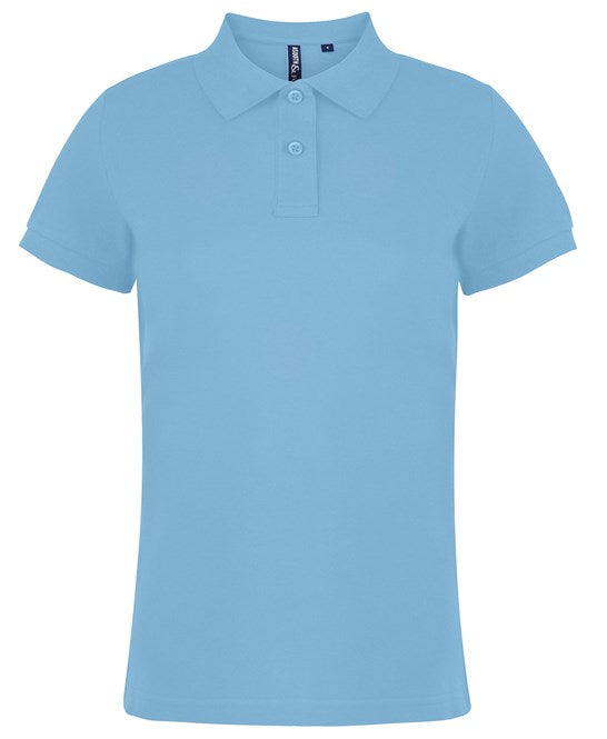 20 x Women's Stylish Polos by Asquith & Fox in Sky by Print Lab Deals — Custom branded clothing by Print Press, featuring premium embroidery produced in our specialist print lab in the UK.