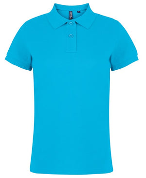 10 x Women's Stylish Polos by Asquith & Fox in Turquoise by Print Lab Deals — Custom branded clothing by Print Press, featuring premium embroidery produced in our specialist print lab in the UK.