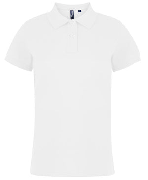 10 x Women's Stylish Polos by Asquith & Fox in White by Print Lab Deals — Custom branded clothing by Print Press, featuring premium embroidery produced in our specialist print lab in the UK.