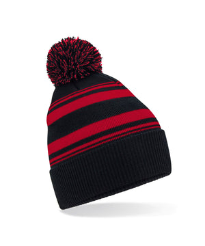 24 x Beechfield Striped Fan Sports Beanie
