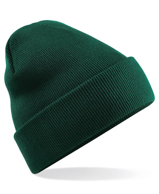 12 x Original Beanies by Beechfield in Bottle Green by Print Lab Deals — Custom branded clothing by Print Press, featuring premium embroidery produced in our specialist print lab in the UK.