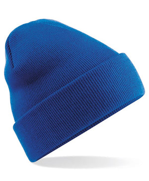 48 x Original Beanies by Beechfield in Bright Royal by Print Lab Deals — Custom branded clothing by Print Press, featuring premium embroidery produced in our specialist print lab in the UK.