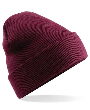 6 x Original Beanies by Beechfield in Burgundy by Print Lab Deals — Custom branded clothing by Print Press, featuring premium embroidery produced in our specialist print lab in the UK.