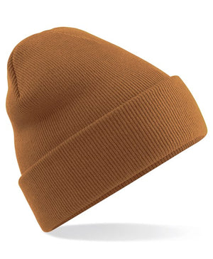 6 x Original Beanies by Beechfield in Caramel by Print Lab Deals — Custom branded clothing by Print Press, featuring premium embroidery produced in our specialist print lab in the UK.