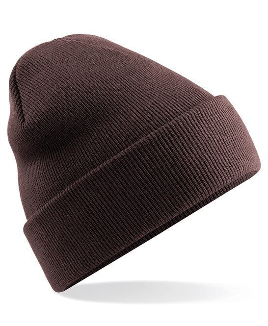 48 x Original Beanies by Beechfield in Chocolate by Print Lab Deals — Custom branded clothing by Print Press, featuring premium embroidery produced in our specialist print lab in the UK.