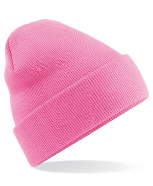 6 x Original Beanies by Beechfield in Classic Pink by Print Lab Deals — Custom branded clothing by Print Press, featuring premium embroidery produced in our specialist print lab in the UK.