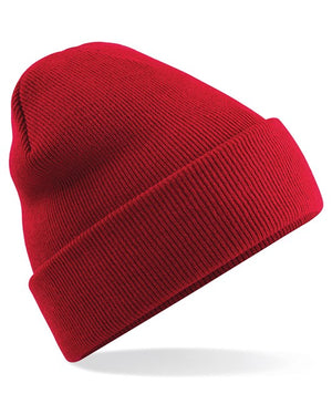 6 x Original Beanies by Beechfield in Classic Red by Print Lab Deals — Custom branded clothing by Print Press, featuring premium embroidery produced in our specialist print lab in the UK.
