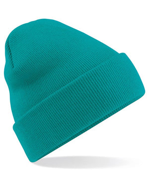6 x Original Beanies by Beechfield in Emerald by Print Lab Deals — Custom branded clothing by Print Press, featuring premium embroidery produced in our specialist print lab in the UK.